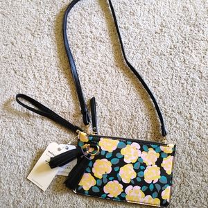 Amelie branco floral purse